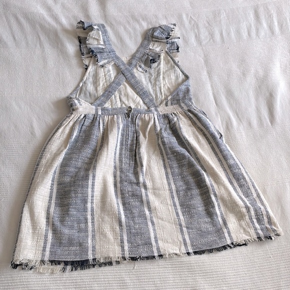 ANTHROPOLOGIE dRA Malibu Blue and White Apron Dress Size XS - Picture 5 of 10